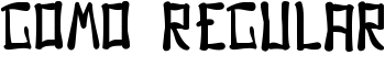 Gomo Regular font