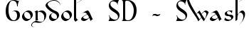 Gondola SD - Swash font