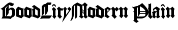 GoodCityModern Plain font