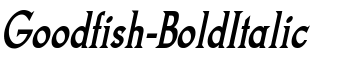 Goodfish-BoldItalic font