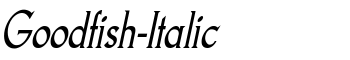 Goodfish-Italic font