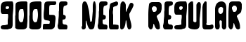 Goose Neck Regular font