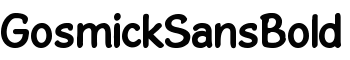 download GosmickSansBold font