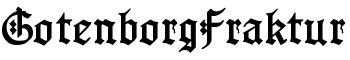 GotenborgFraktur font