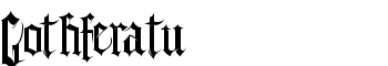 Gothferatu font