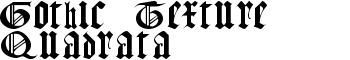 download Gothic Texture Quadrata font