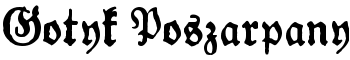 Gotyk Poszarpany font