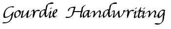 Gourdie Handwriting font