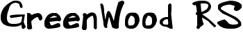 GreenWood_RS font