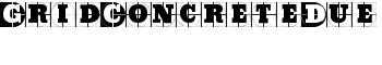 GridConcreteDue font