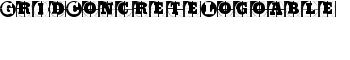 GridConcreteLogoable font