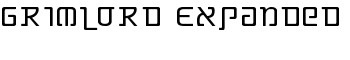 Grimlord Expanded font