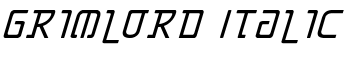 Grimlord Italic font