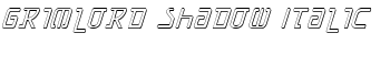 Grimlord Shadow Italic font