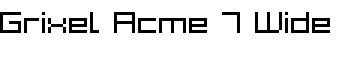 download Grixel Acme 7 Wide font
