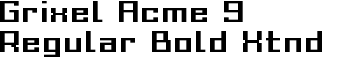 download Grixel Acme 9 Regular Bold Xtnd font