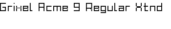 Grixel Acme 9 Regular Xtnd font