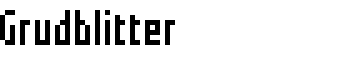 Grudblitter font