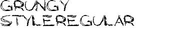 download Grungy StyleRegular font