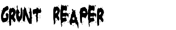 Grunt Reaper font