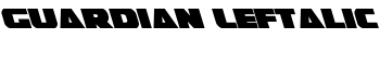 Guardian Leftalic font