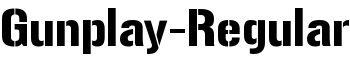 Gunplay-Regular font