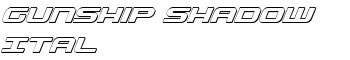 Gunship Shadow Ital font