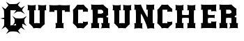 download Gutcruncher font