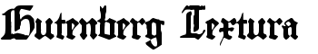 Gutenberg Textura font