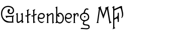 download Guttenberg MF font