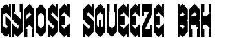 Gyrose Squeeze BRK font