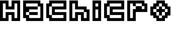 Hachicro font