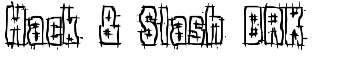 Hack & Slash BRK font