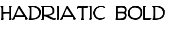 Hadriatic Bold font