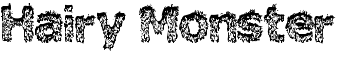 Hairy Monster font