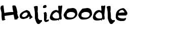 Halidoodle font