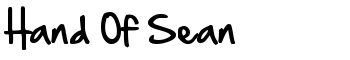 download Hand Of Sean font