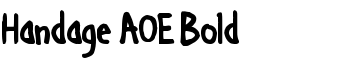 download Handage AOE Bold font