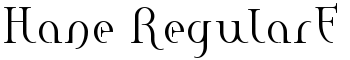 download Hane RegularE font