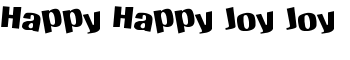 Happy Happy Joy Joy font