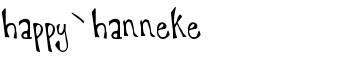 download happy`hanneke font