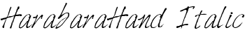 HarabaraHand Italic font
