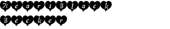 HeartBlack Becker font