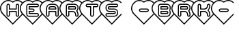 Hearts -BRK- font