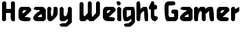 Heavy Weight Gamer font