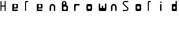 HelenBrownSolid font