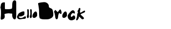 HelloBrock font