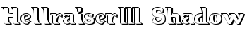 Hellraiser3 Shadow font