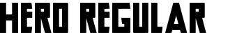 Hero Regular font