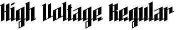 High Voltage Regular font